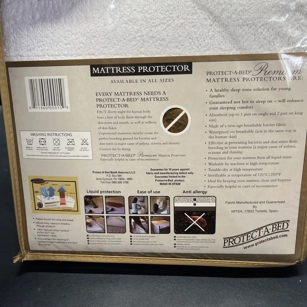 PROTECT.A. BED Premium Waterproof Mattress Protector CAL KING 72